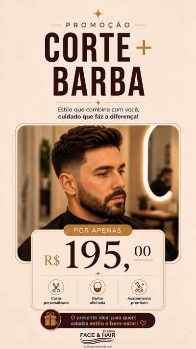 o melhor salão de beleza e estética do Morumbi corte e barba
